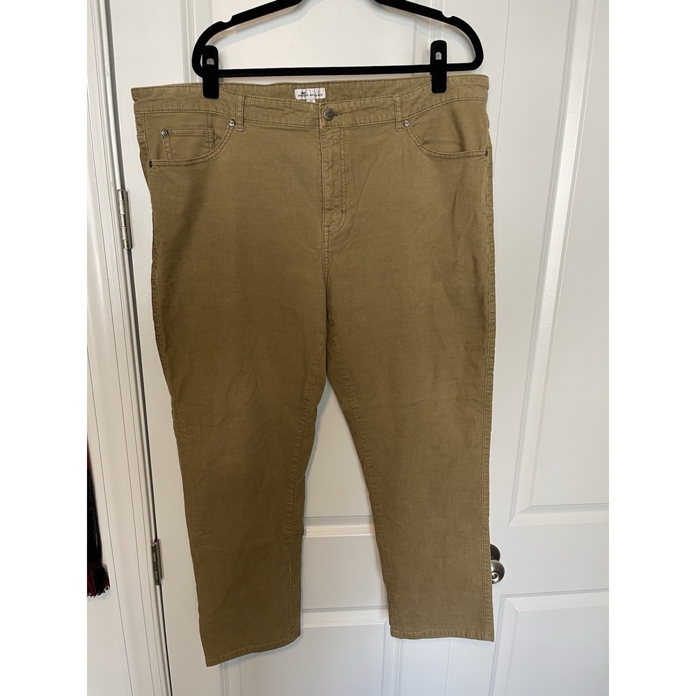Peter Millar Pants Mens 42x28 Brown Corduroy Crown Casual Preppy Work Traveling
